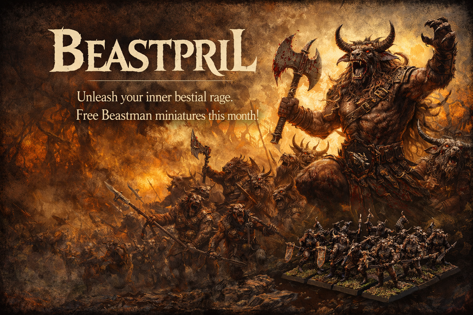 Beastpril - beastmen miniatures for wargaming