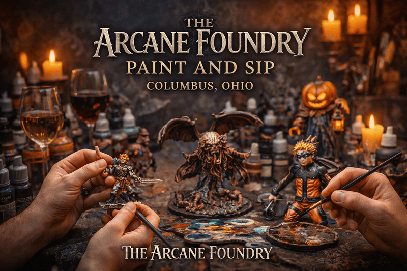 Fantasy and Horror paint and sip event Columbus, Ohio