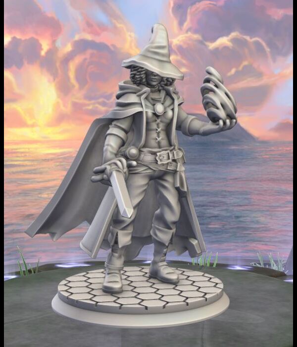 Female Empire Grey Wizard