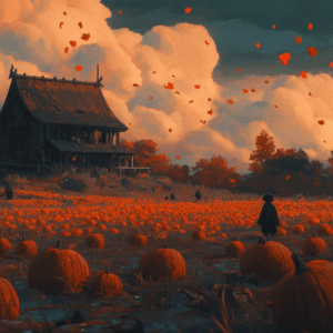 Spooky pumpkin patch
