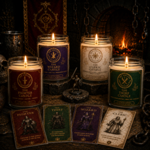 The basic heroes candle set for D&D