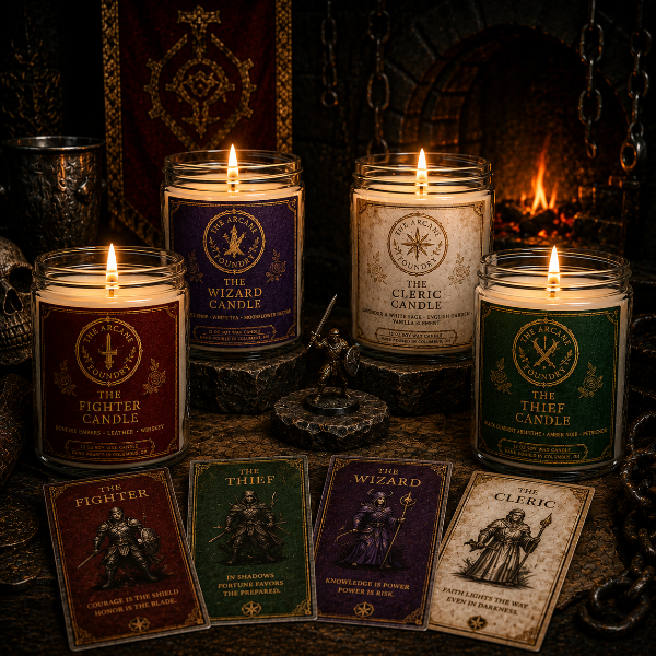 Arcane Foundry 2 The Basic Heroes Candle Set