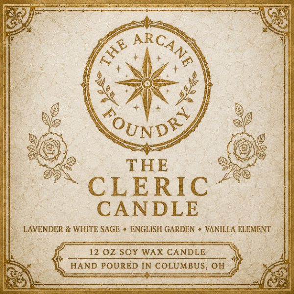 The Basic Heroes Candle Set 5 The cleric candle