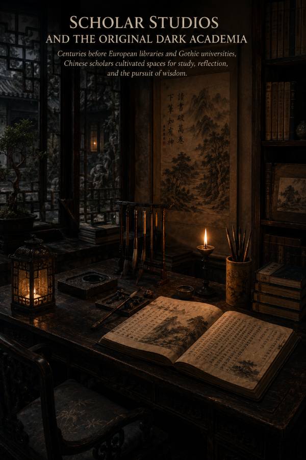 Chinese Goth dark academia scholar den5